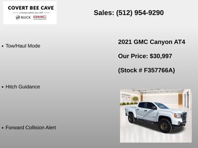 2021 GMC Canyon AT4 w/Leather