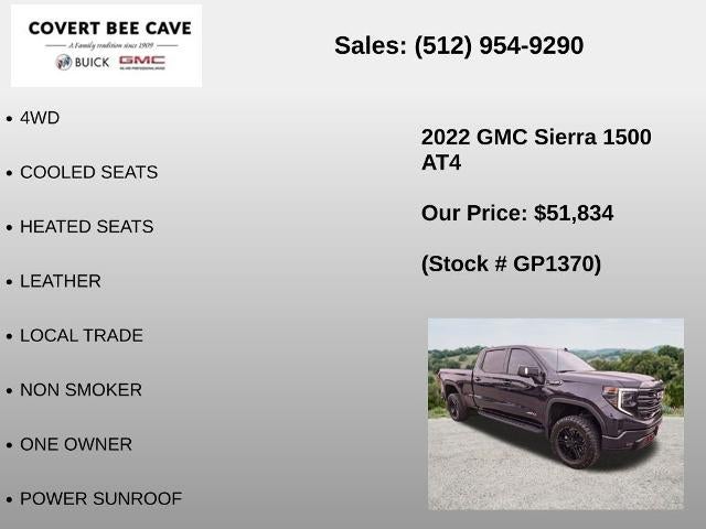 2022 GMC Sierra 1500 Crew Cab Standard Box 4-Wheel Drive AT4