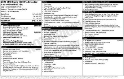 2025 GMC Sierra 1500 Double Cab Standard Box 2-Wheel Drive Pro