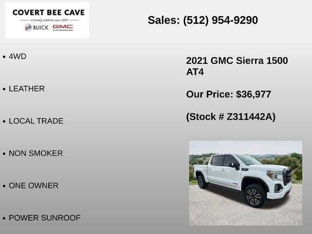 2021 GMC Sierra 1500 Crew Cab Short Box 4-Wheel Drive AT4