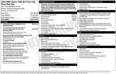 2024 GMC Sierra 1500 Crew Cab Short Box 4-Wheel Drive SLT
