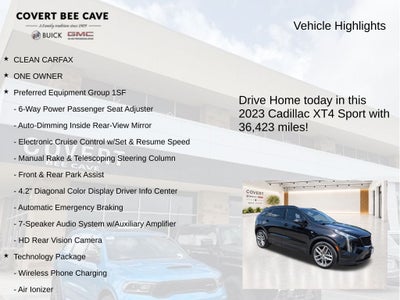 2023 Cadillac XT4 Sport