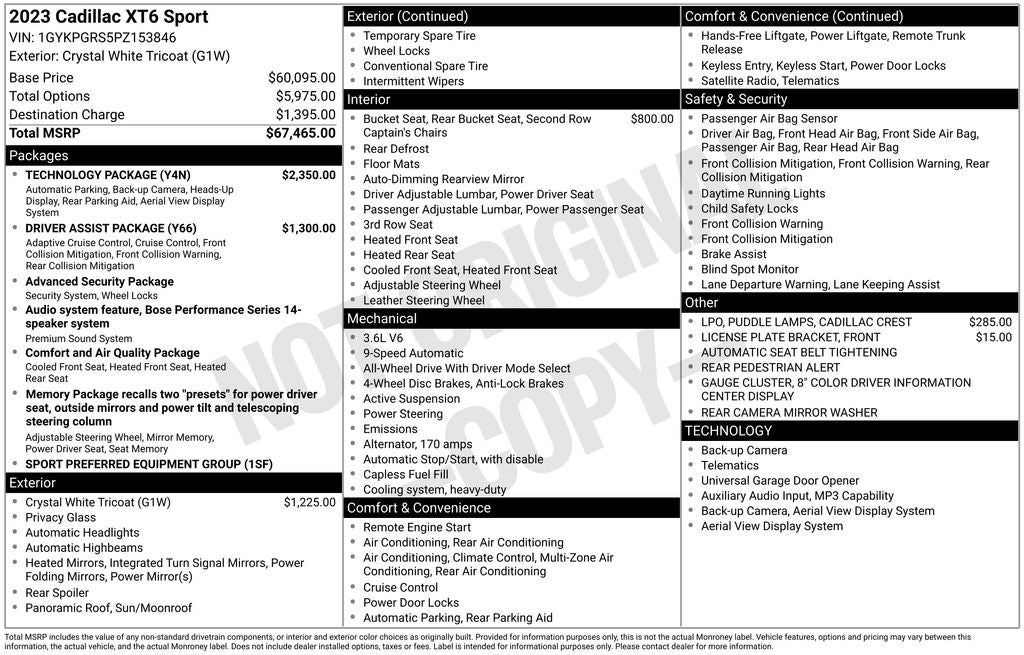 2023 Cadillac XT6 Sport