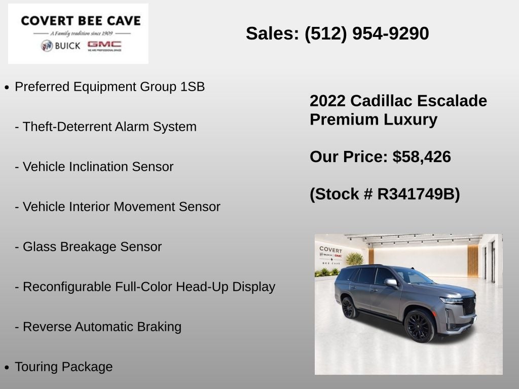 2022 Cadillac Escalade Premium Luxury