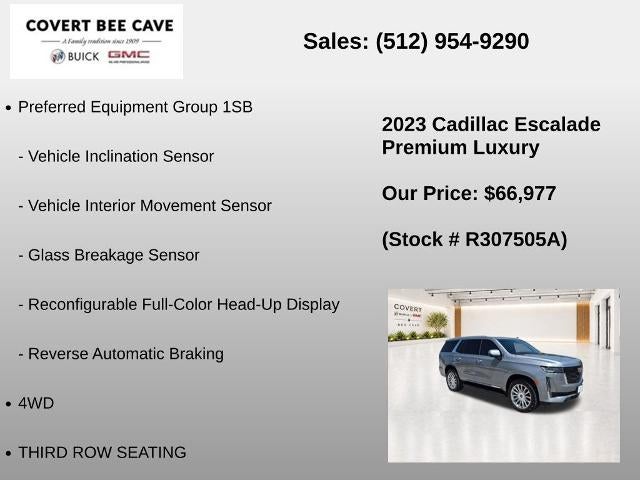 2023 Cadillac Escalade 4WD Premium Luxury