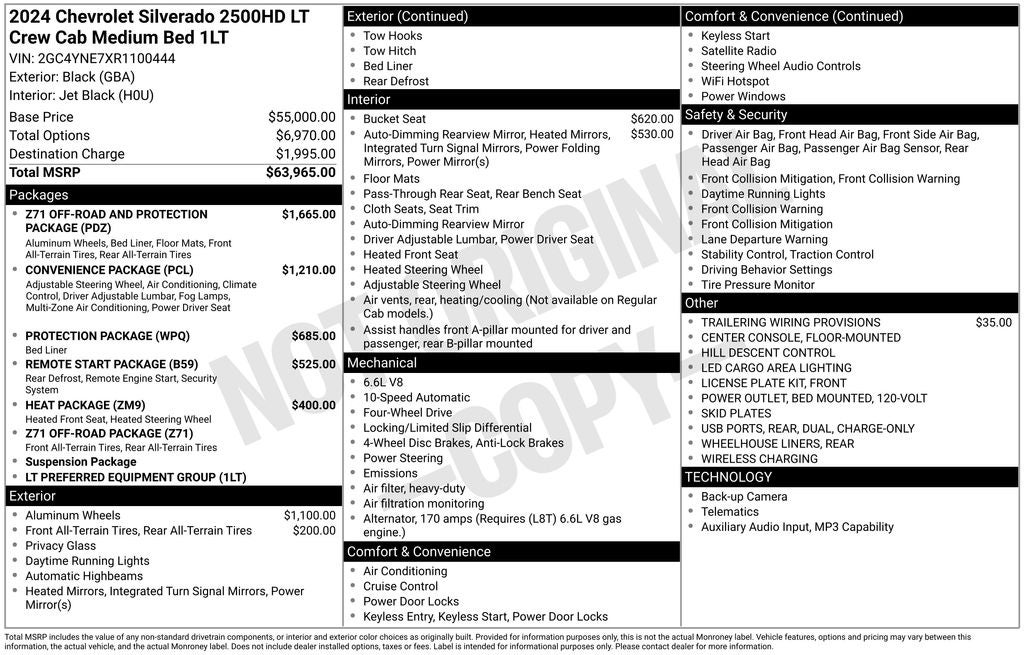 2024 Chevrolet Silverado 2500 HD Crew Cab Standard Box 4-Wheel Drive LT