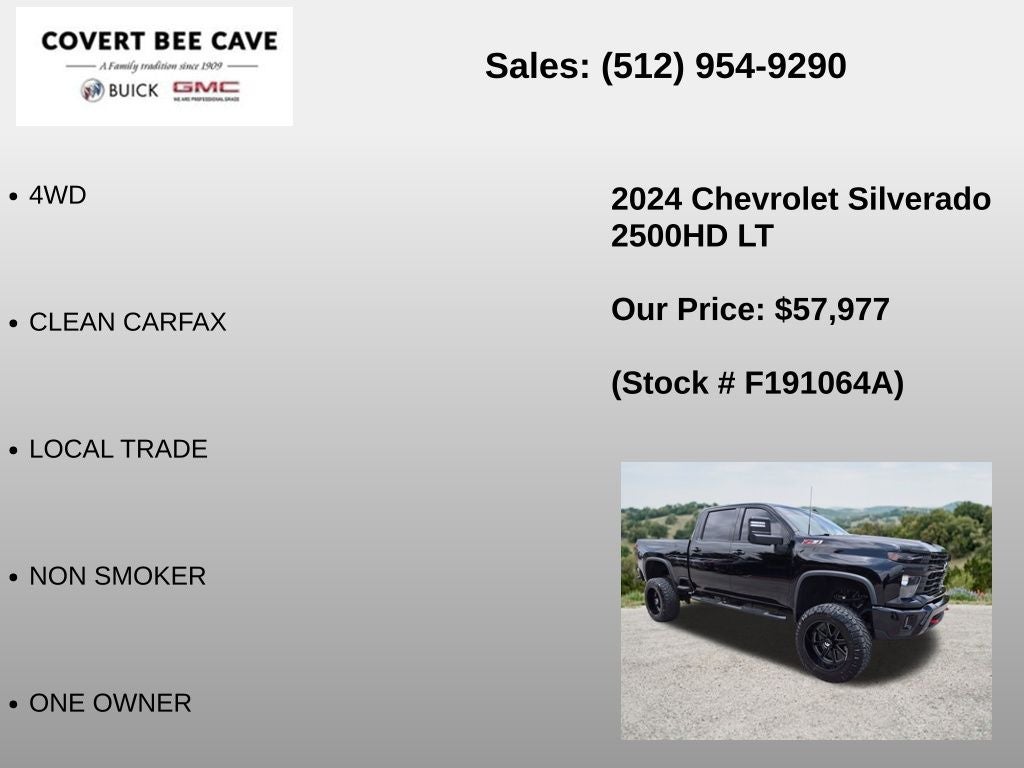 2024 Chevrolet Silverado 2500 HD Crew Cab Standard Box 4-Wheel Drive LT