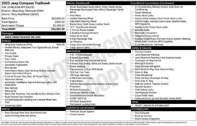 2023 Jeep Compass Trailhawk 4x4