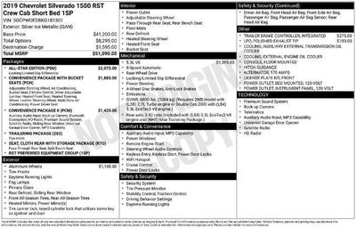 2019 Chevrolet Silverado 1500 Crew Cab Short Box 2-Wheel Drive RST