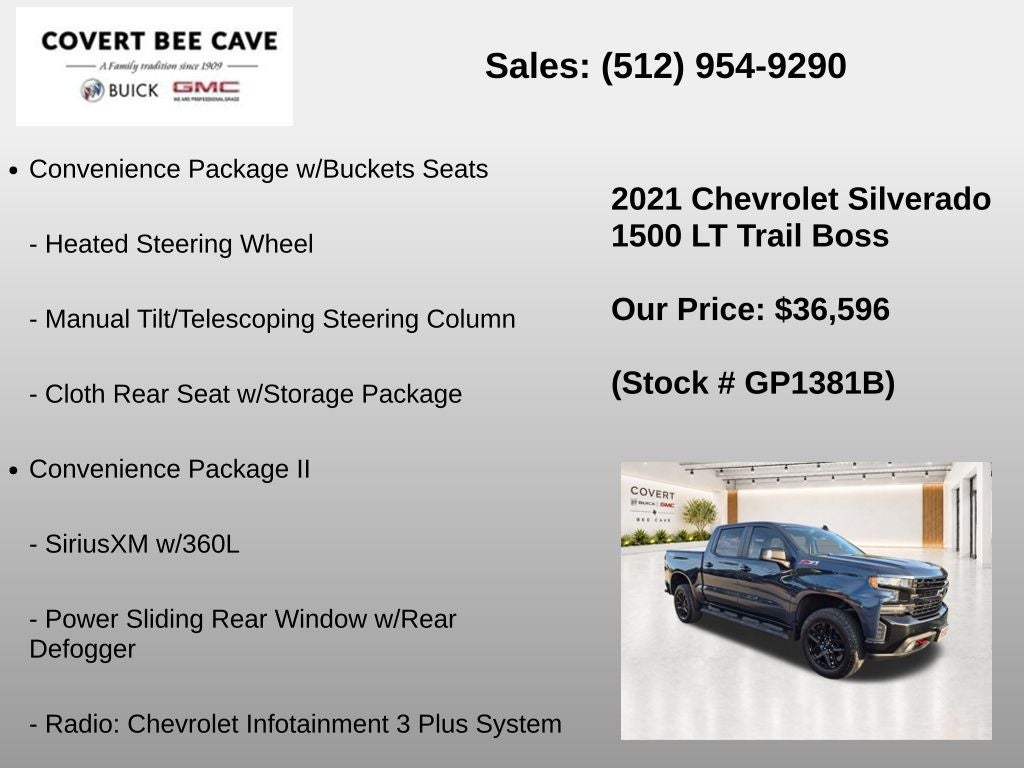 2021 Chevrolet Silverado 1500 LT Trail Boss