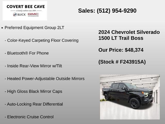 2024 Chevrolet Silverado 1500 Crew Cab Short Box 4-Wheel Drive LT Trail Boss
