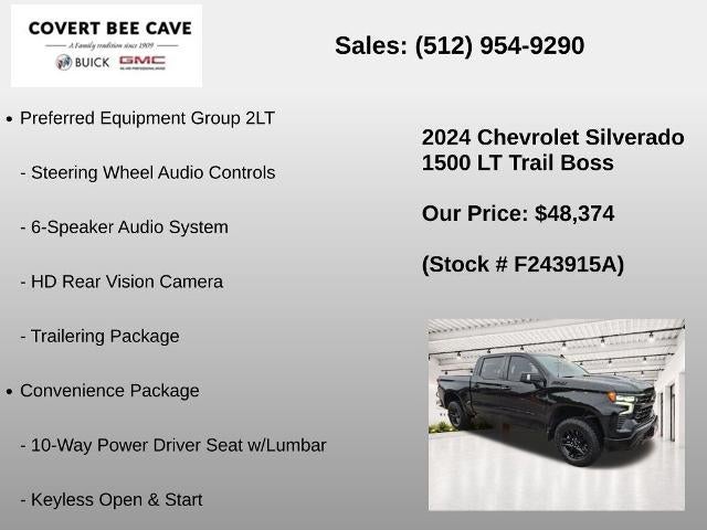 2024 Chevrolet Silverado 1500 Crew Cab Short Box 4-Wheel Drive LT Trail Boss