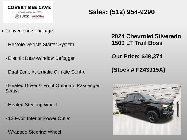 2024 Chevrolet Silverado 1500 Crew Cab Short Box 4-Wheel Drive LT Trail Boss