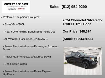 2024 Chevrolet Silverado 1500 Crew Cab Short Box 4-Wheel Drive LT Trail Boss