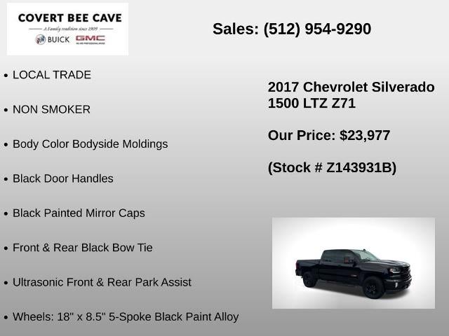 2017 Chevrolet Silverado 1500 Crew Cab Short Box 4-Wheel Drive LTZ Z71