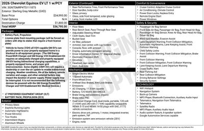 2026 Chevrolet Equinox EV LT