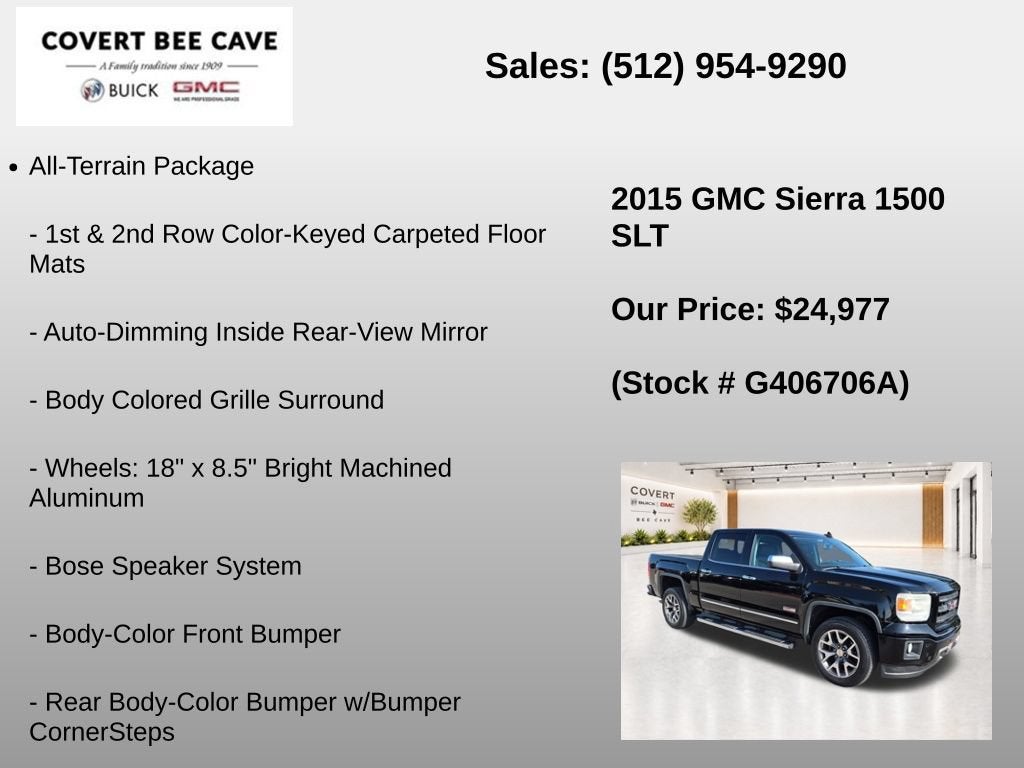 2015 GMC Sierra 1500 SLT