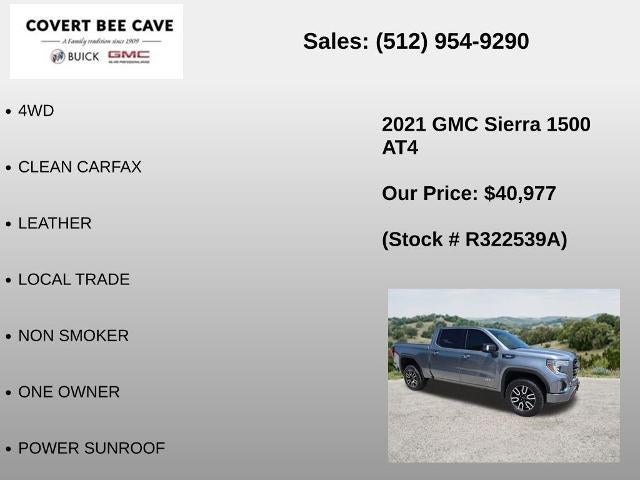 2021 GMC Sierra 1500 Crew Cab Short Box 4-Wheel Drive AT4
