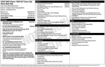 2025 GMC Sierra 1500 Crew Cab Short Box 4-Wheel Drive SLT