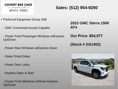 2023 GMC Sierra 1500 Crew Cab Short Box 4-Wheel Drive AT4