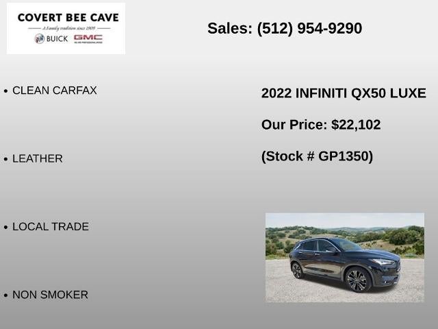 2022 INFINITI QX50 LUXE FWD