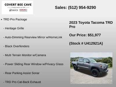 2023 Toyota Tacoma 4WD 4WD TRD Pro Double Cab 5' Bed V6 AT (Natl)