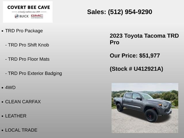 2023 Toyota Tacoma 4WD 4WD TRD Pro Double Cab 5' Bed V6 AT (Natl)