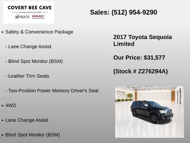 2017 Toyota Sequoia Limited 4WD FFV (GS)