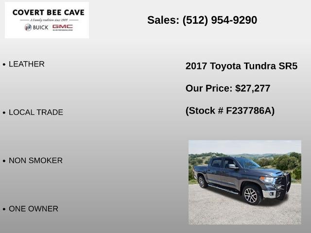 2017 Toyota Tundra 2WD 2WD SR5 CrewMax 5.5' Bed 4.6L (Natl)