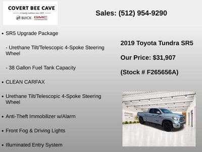 2019 Toyota Tundra 2WD 2WD SR5 Double Cab 6.5' Bed 5.7L (Natl)