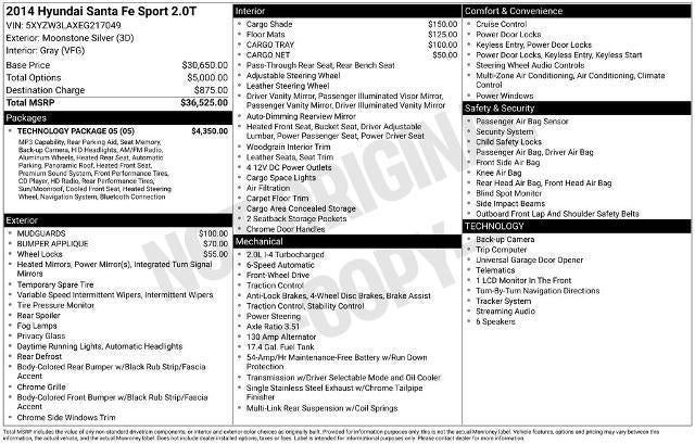 2014 Hyundai Santa Fe Sport FWD 4dr 2.0T