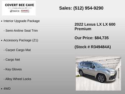 2022 Lexus LX 600 Premium 4WD