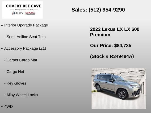 2022 Lexus LX 600 Premium 4WD