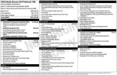2026 Buick Encore GX Preferred FWD