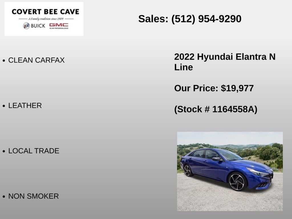 2022 Hyundai ELANTRA N Line DCT
