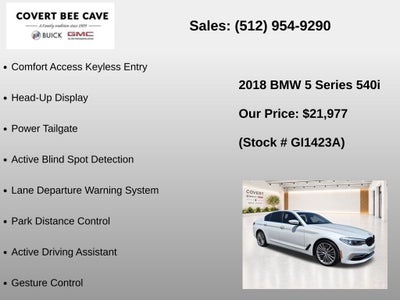 2018 BMW 5 Series 540i