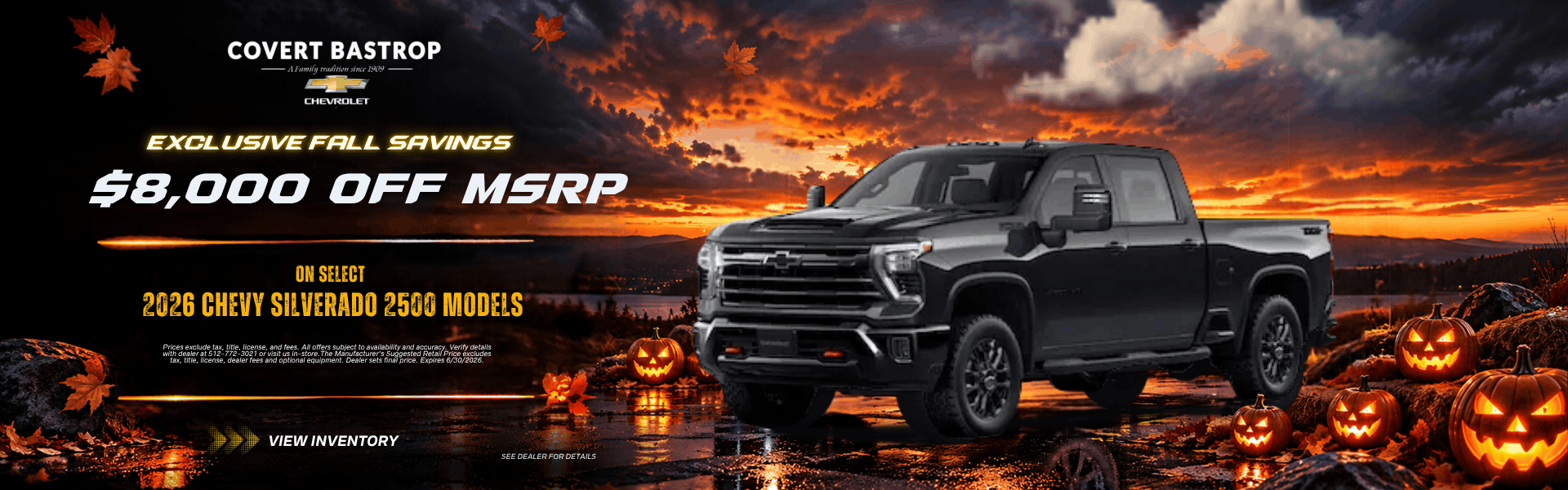 Covert Bastrop New Chevy Silverado 2500 Specials